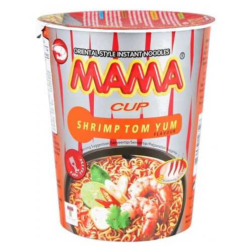 Лапша быстрого приготовления тайская Mama со вкусом супа том ям 70 г в Роснефть