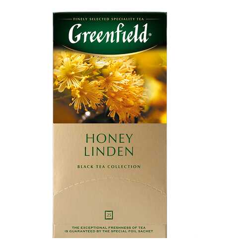 Чай черный Greenfield Honey Linden 25 пакетиков в Роснефть