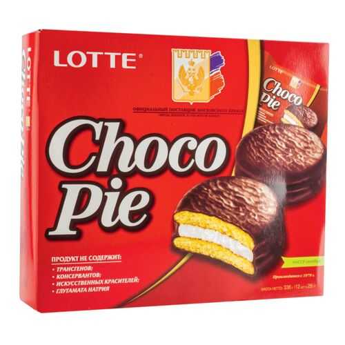 Пирожное choco pie Lotte 336 г в Роснефть