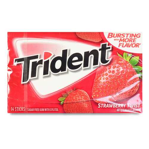 Жевательная резинка TRIDENT Strawberry Twist, 18 пластинок США в Роснефть