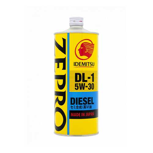 Масло Моторное Idemitsu Zepro Diesel Dl-1 5w-30 1l IDEMITSU арт. 2156054 в Роснефть