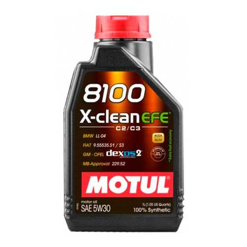 Масло моторное Motul 8100 X-clean EFE 5W30 1 л 109470 в Роснефть