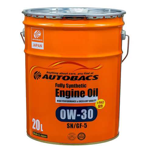 Моторное масло AUTOBACS ENGINE OIL FS 0W30 SN/GF-5+PAO (20л) в Роснефть