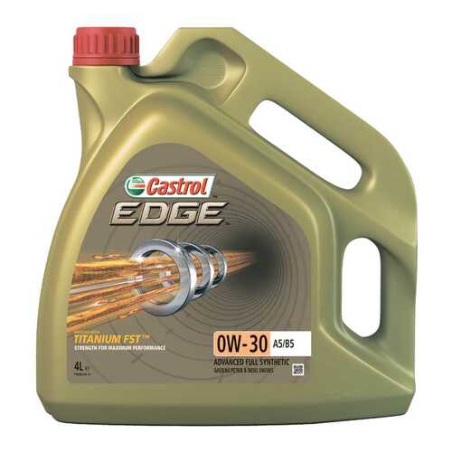 Моторное масло Castrol Edge Titanium FST А5/В5 0W-30 4л в Роснефть