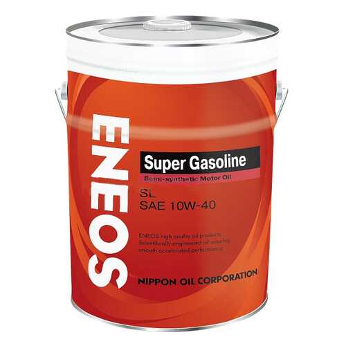 Моторное масло Eneos Super Gasoline SL Semi-Synthetic 10W-40 20л в Роснефть