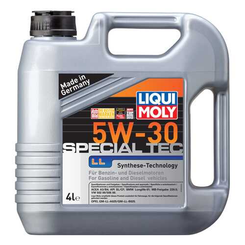 Моторное масло Liqui moly Special Tec LL 5W-30 4л в Роснефть