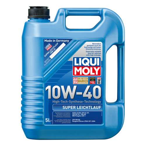 Моторное масло Liqui moly Super Leichtlauf 10W-40 5л в Роснефть