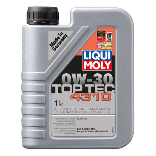 Моторное масло Liqui moly Top Tec 4310 0W-30 1л в Роснефть