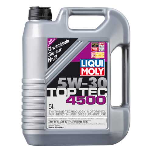 Моторное масло Liqui moly Top Tec 4500 5W-30 5л в Роснефть