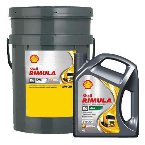 Моторное масло Shell Rimula R6 LME 5w-30 20л в Роснефть