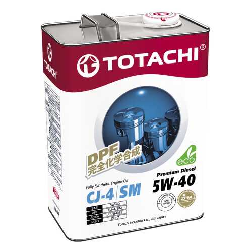 Моторное масло Totachi Premium Diesel Fully Synthetic CJ-4/SM 5W-40 6л в Роснефть