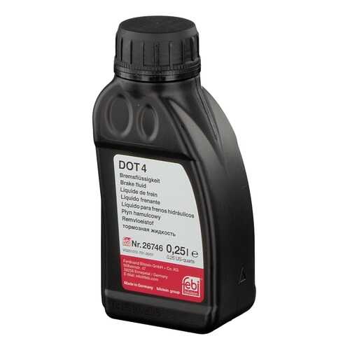 Жидкость тормозная FEBI Brake Fluid DOT4 0,25 л 26746 в Роснефть