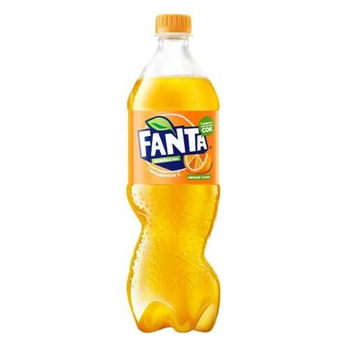 Напиток безалкогольный сильногазированный Fanta апельсин с витамином С пластик 0.9 л в Роснефть